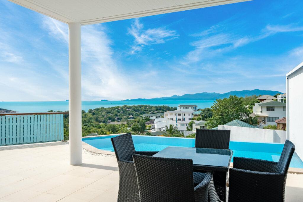 3 Bedroom Pool Villa with Sea View in Chaweng, Koh Samui – For Rent