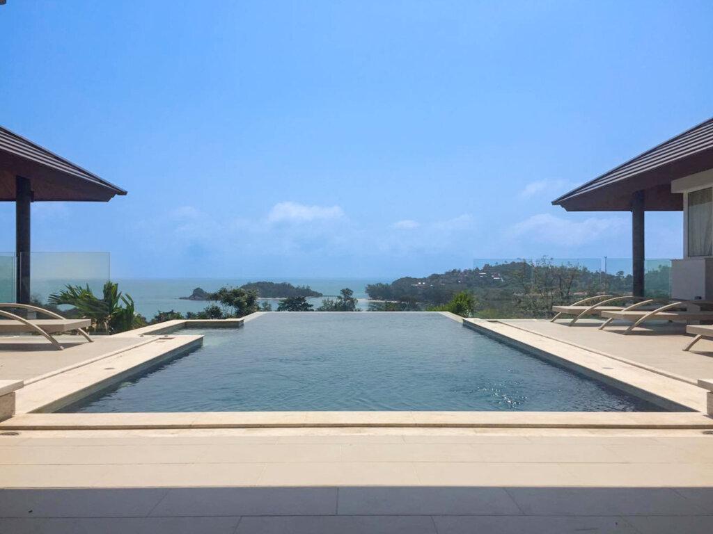 5 Bedroom Sea View Pool Villa in Choeng Mon, Koh Samui – For Rent