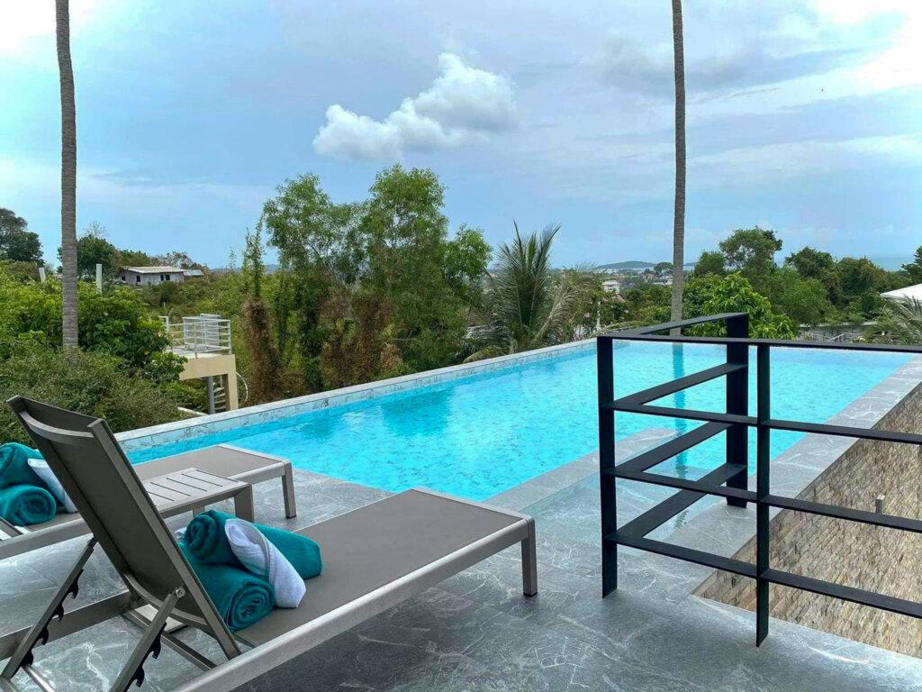 4 Bedroom Sea View Pool Villa in Chaweng Noi, Koh Samui – For Rent
