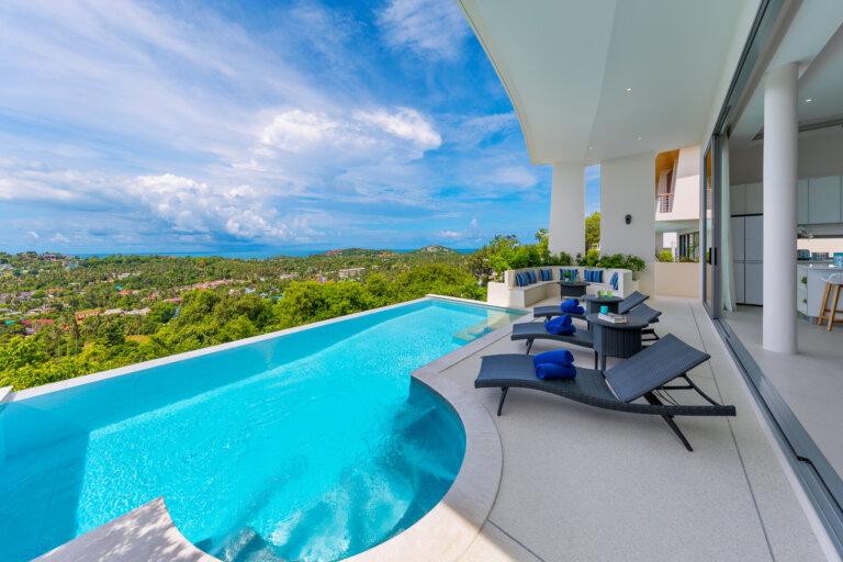 4 Bedroom Sea View Villa in Plai Laem, Koh Samui – For Rent — photograph 3