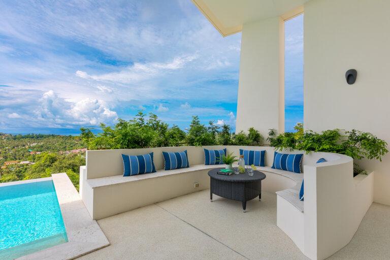 4 Bedroom Sea View Villa in Plai Laem, Koh Samui – For Rent — photograph 4