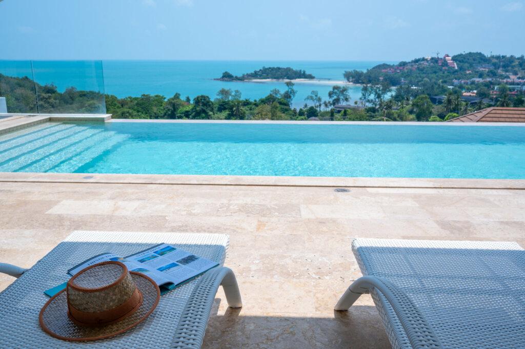 4 Bedroom Sea View Pool Villa in Choeng Mon, Koh Samui – For Rent