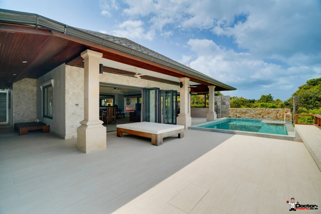 4 Bedroom Pool Villa with Sea View in Plai Laem, Koh Samui – For Rent