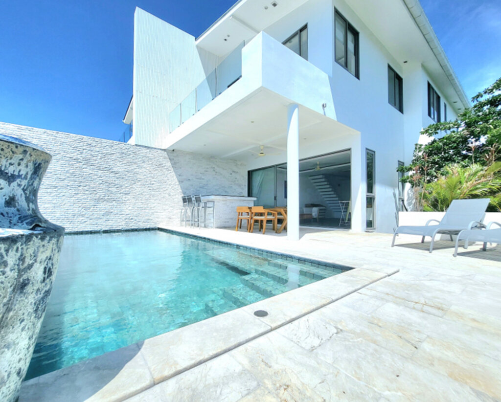 3 Bedroom Pool Villa with Sea View in Plai Laem, Koh Samui – For Rent