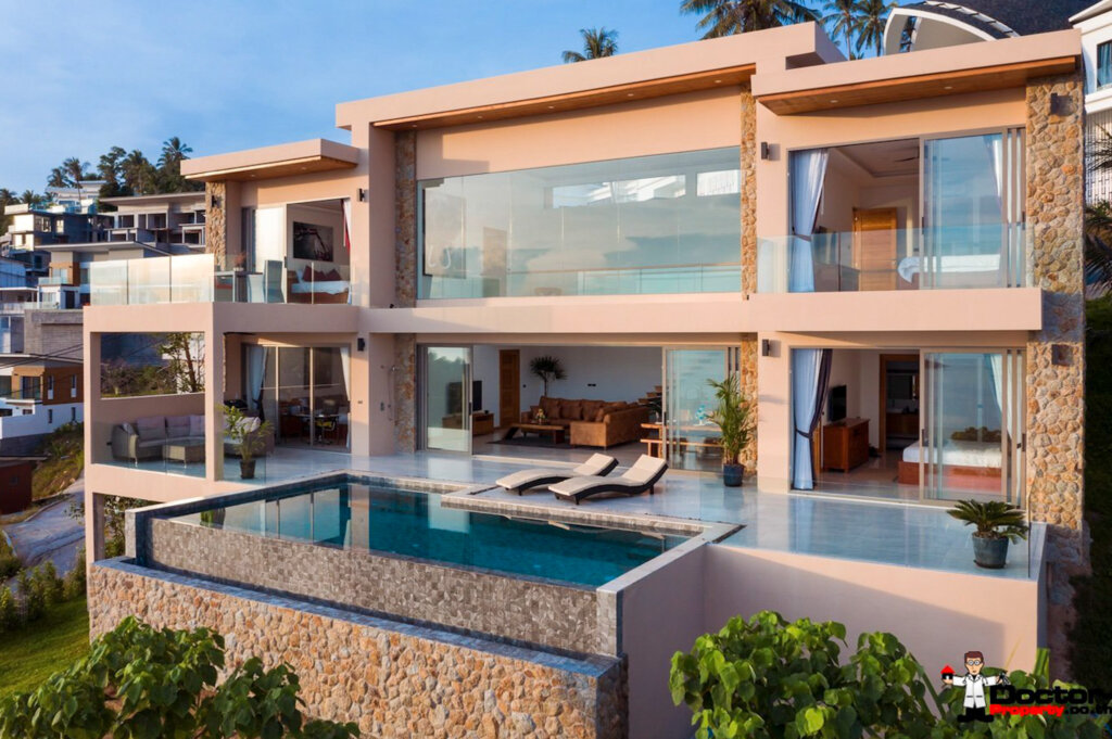 4 Bedroom Sea View Villa in Chaweng Noi, Koh Samui – For Rent