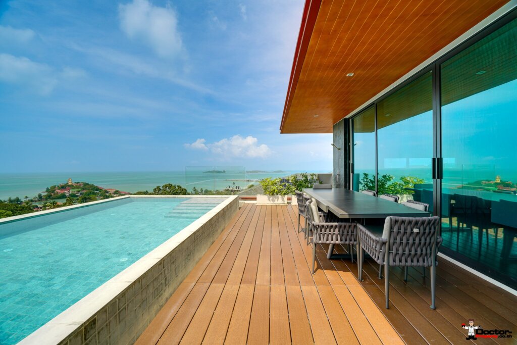 Luxury 3 Bedroom Sea View Villa in Plai Laem, Koh Samui – For Rent