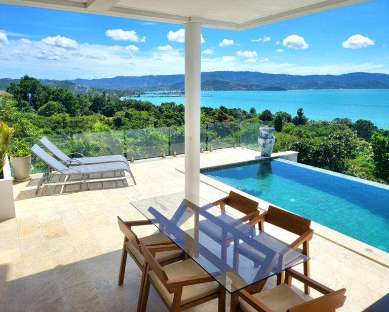 3 Bedroom Pool Villa with Sea View in Plai Laem, Koh Samui – For Rent — photograph 4