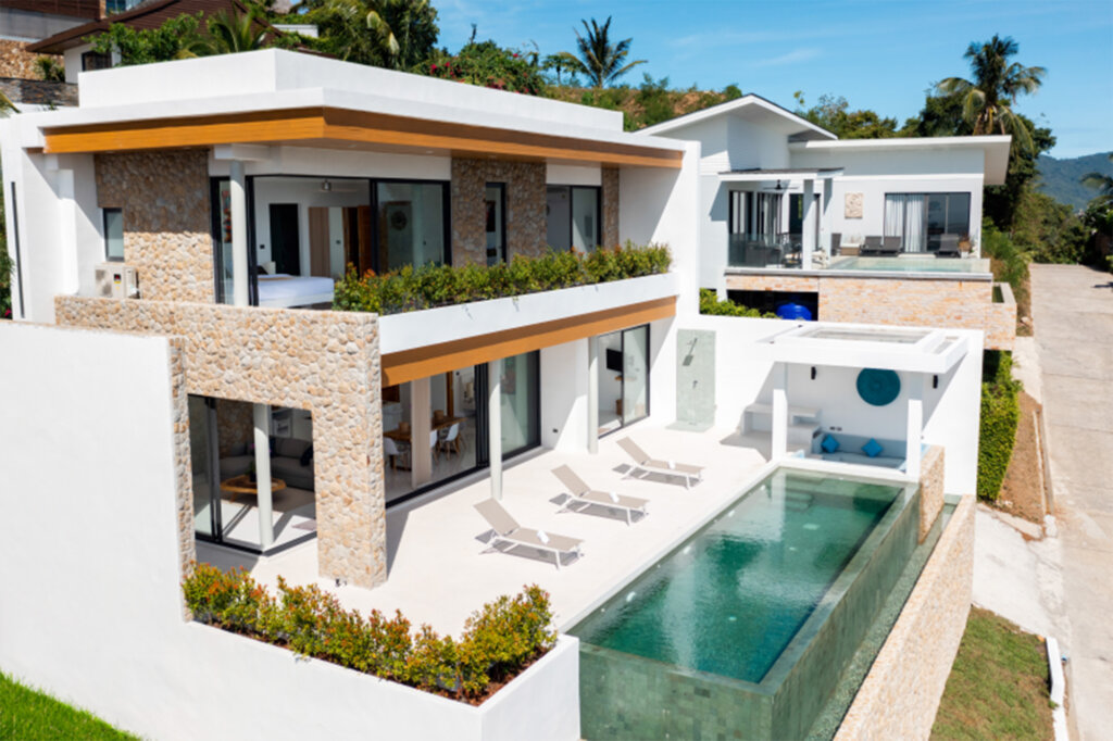 Luxury 3 Bedroom Pool Villa with Sea View in Bo Phut, Koh Samui – For Rent