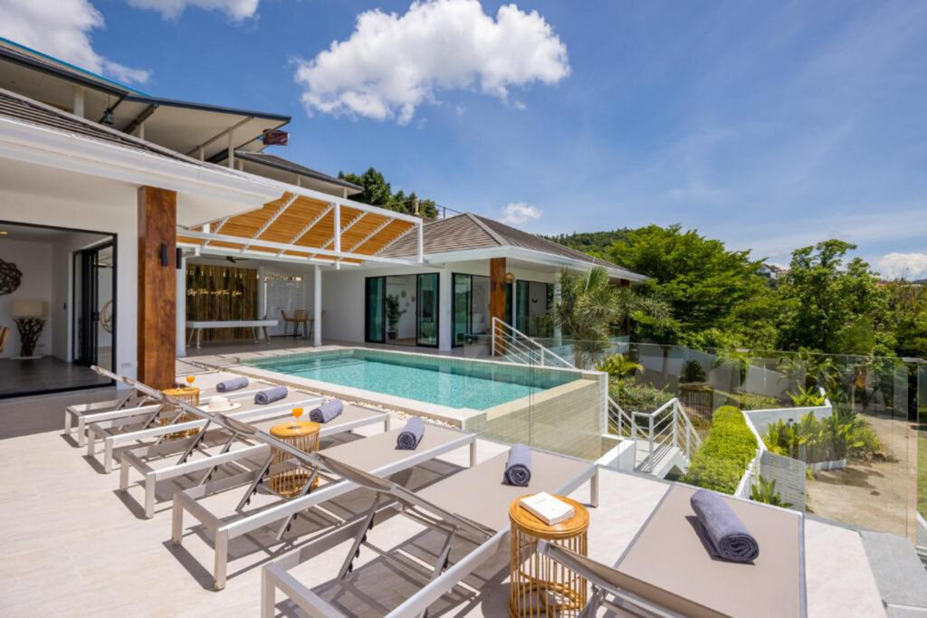 5 Bedroom Pool Villa with Sea View in Bo Phut, Koh Samui – For Rent