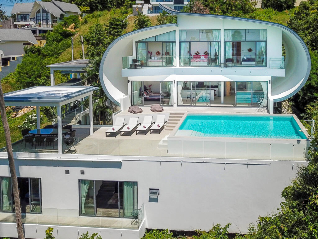Luxury 4 Bedroom Sea View Villa in Lamai, Koh Samui – For Rent