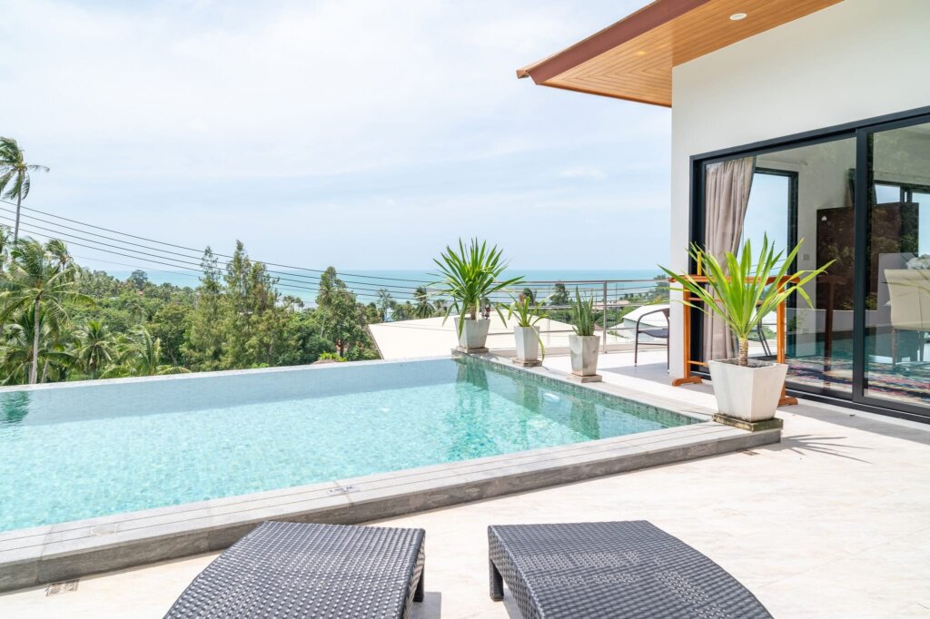 3 Bedroom Sea View Villa in Lamai, Koh Samui – For Rent