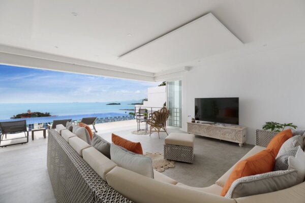 Luxury 4 Bedroom Pool Villa with Sea View in Choeng Mon, Koh Samui – For Rent — additional photograph
