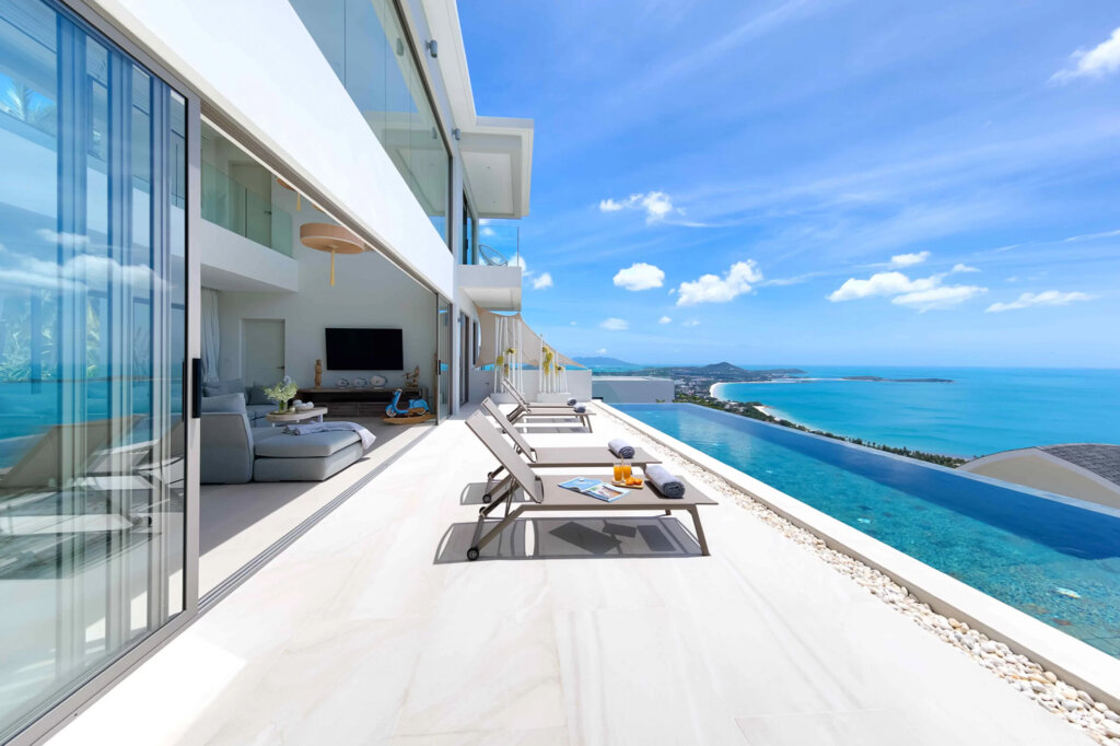 3 Bedroom Pool Villa with Sea View in Chaweng Noi, Koh Samui – For Rent